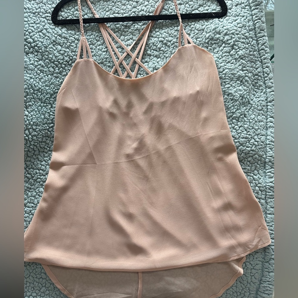 Elegant Blush Pink Women's Top